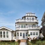 Exterior of a coastal home on the dunes