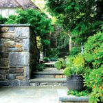 Slate walkway and steps