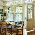 Cozy breakfast nook with a vintage table and chairs