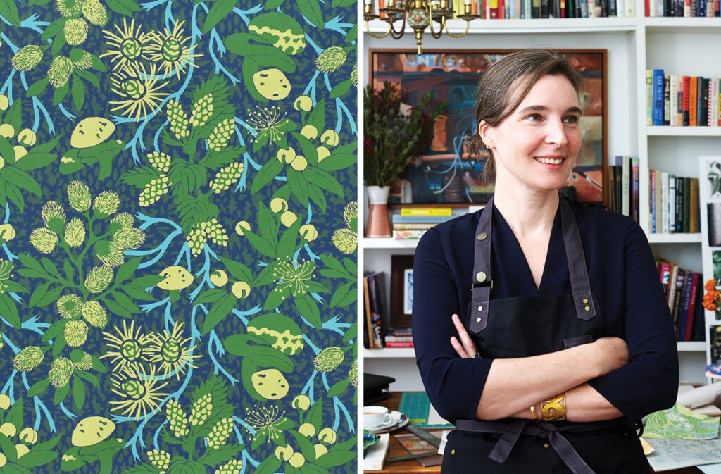 Alexis Audette and her wallpaper from Mazy Path