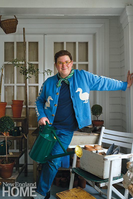 Portrait of Alexander Widener in a duck sweater