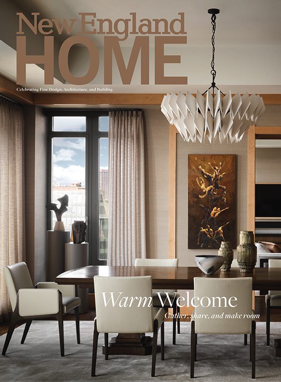 Cover of the May June issue of New England Home